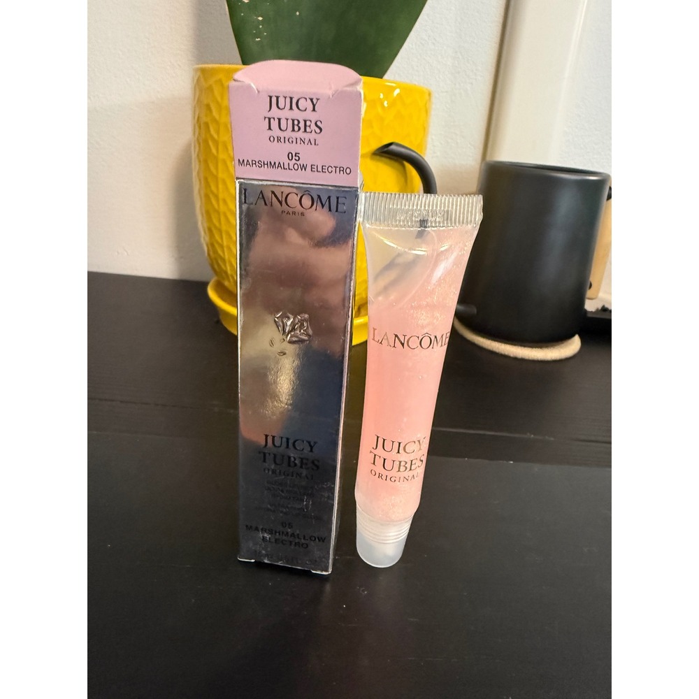 Lancome Juicy Tubes Original Lip Gloss 05 Marshmallow Electro Pink Shimmer New
